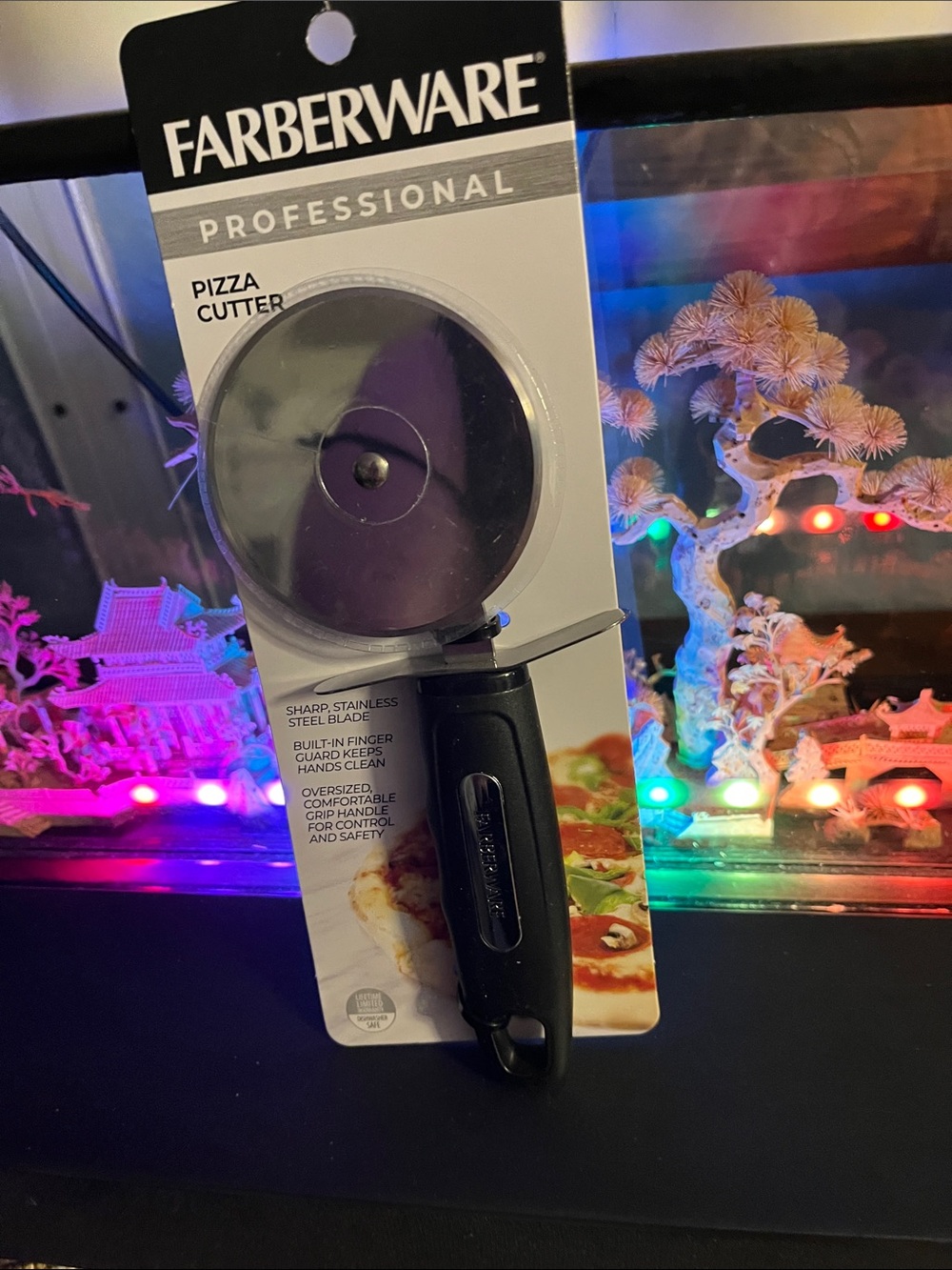 Farberware Black Handle Stainless Steel Pizza Cutter